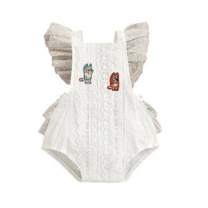 Bluey Dress Bluey Birthday Bingo Outfit Dress Bluey Clothes White